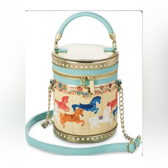 Disney Parks Loungefly Crossbody - King Arthur Carousel Limited NWT - Picture 1 of 4